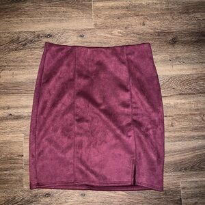 Altar'd State Rich Plum Pencil Skirt